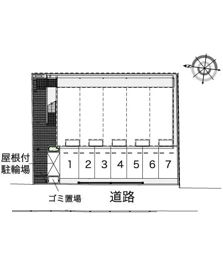 ★手数料０円★松山市土居田町　月極駐車場（LP）